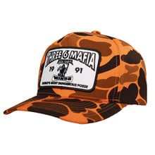 Load image into Gallery viewer, Snapback &quot;Hypnotize Established&quot; Orange Camo