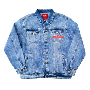 Supreme Denim Trucker Jacket  Jackets, Blue denim jacket, Long sleeve  tshirt men